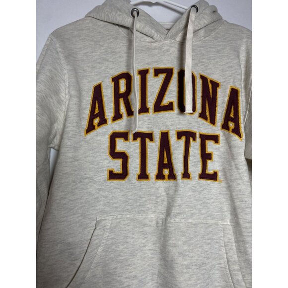 Vintage Arizona State University League Hoodie Small Gray & Maroon sz Small - Picture 4 of 15